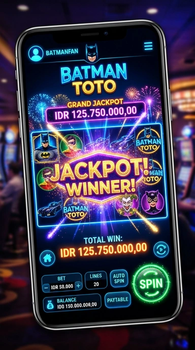 Cuplikan layar menu unduhan batmantoto untuk perangkat Android
